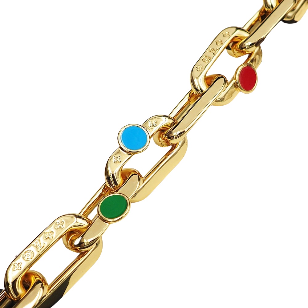 LVS048 LV x YK LV Edge Painted Dots Bracelet For men - ccjewelryacc