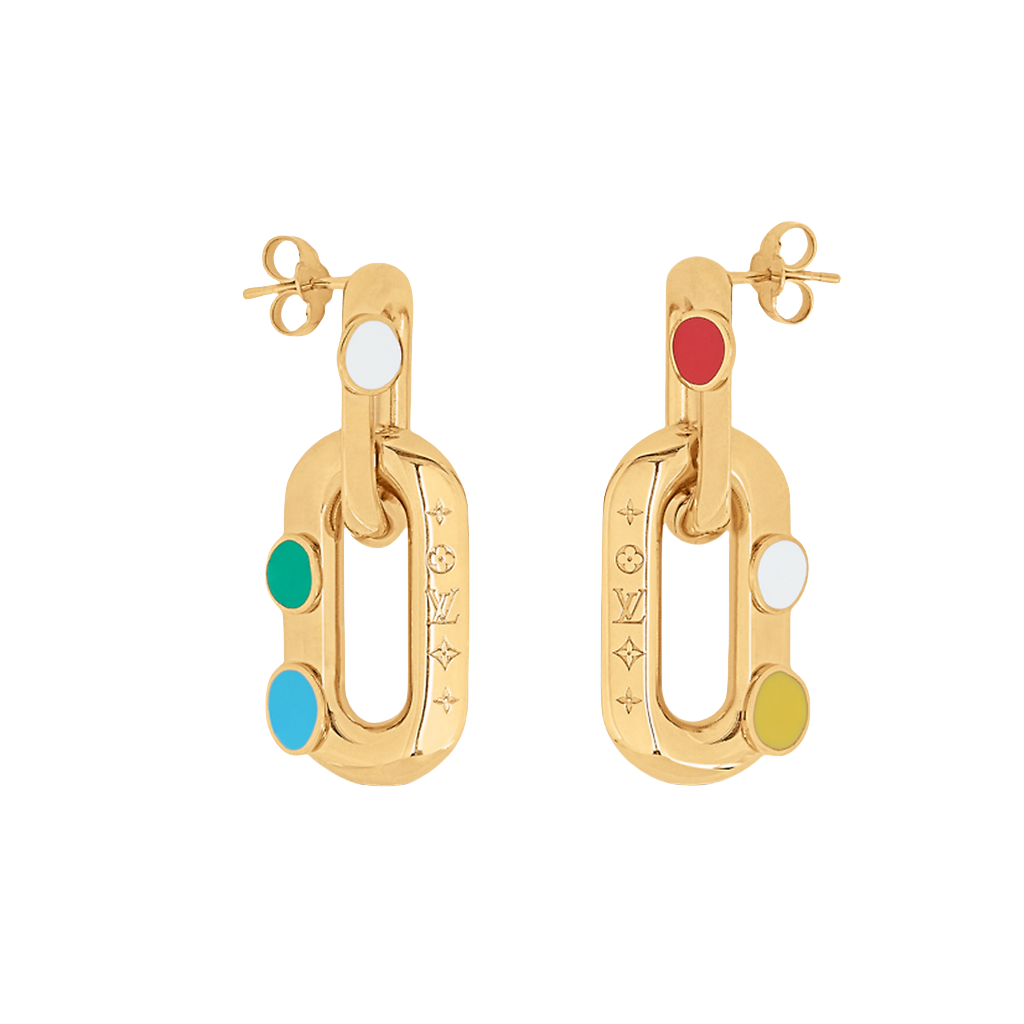 LVE051 Vuitton VL Edge Painted Dots Earrings - ccjewelryacc
