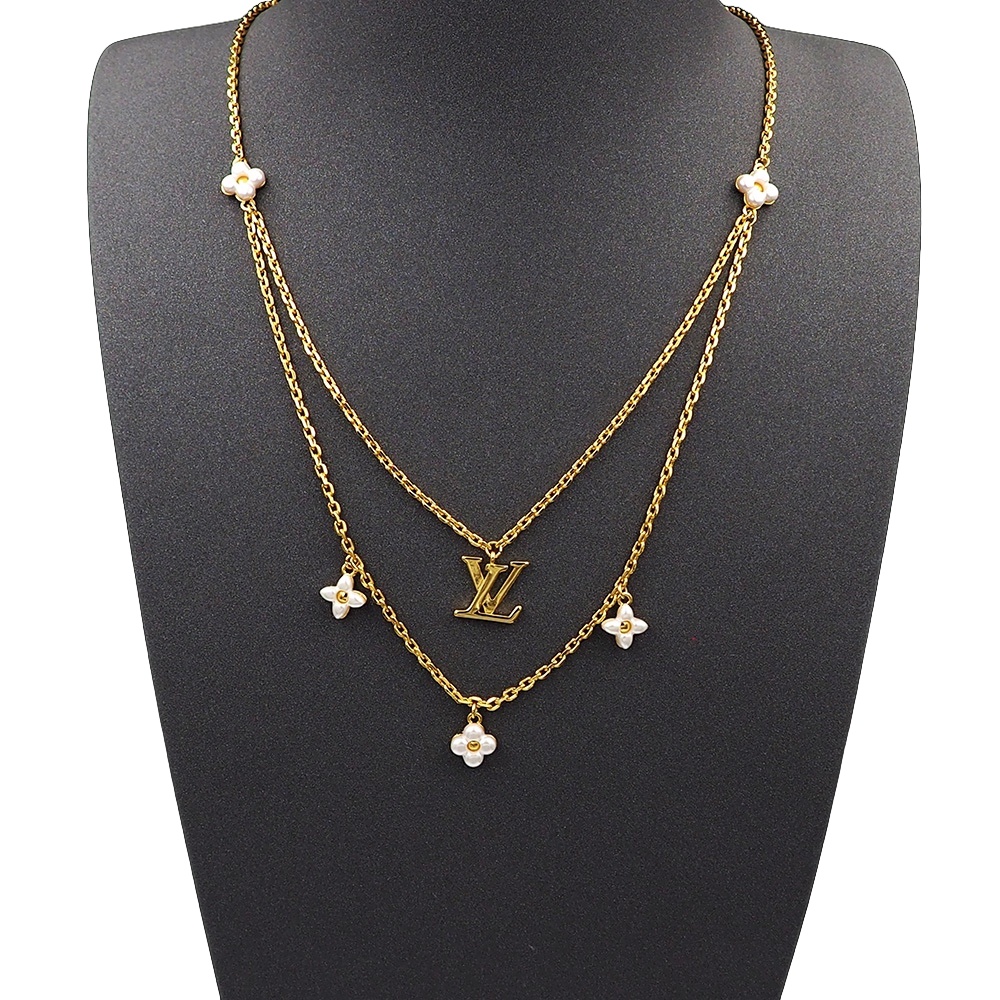 LVN076 VL Floragram necklace - ccjewelryacc