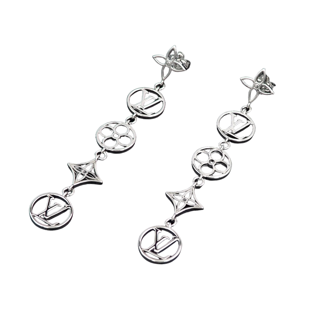 LVE115 L&V lace long drop earring - ccjewelryacc