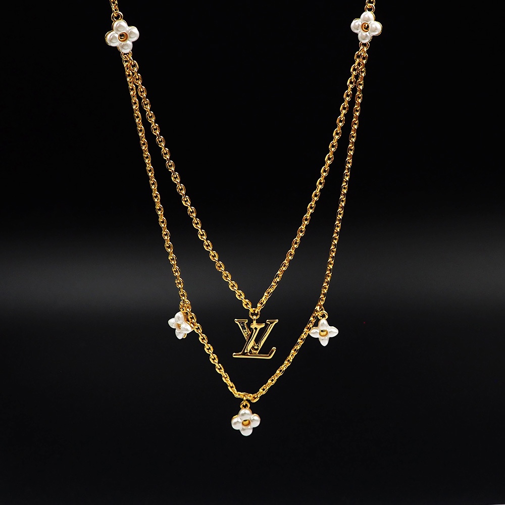 LVN076 VL Floragram necklace - ccjewelryacc