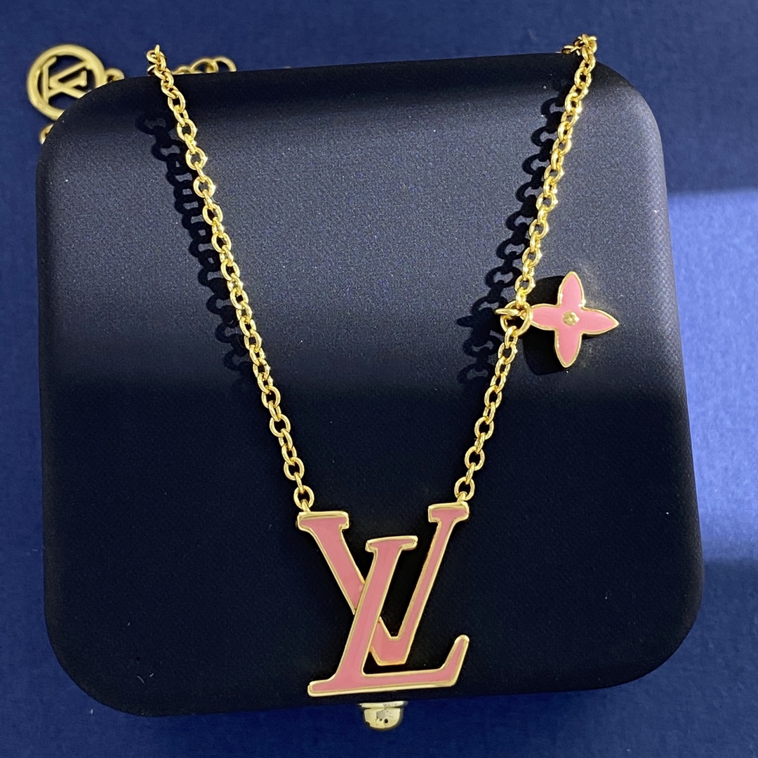 LVN034 VL ICONIC Enamel necklace - ccjewelryacc