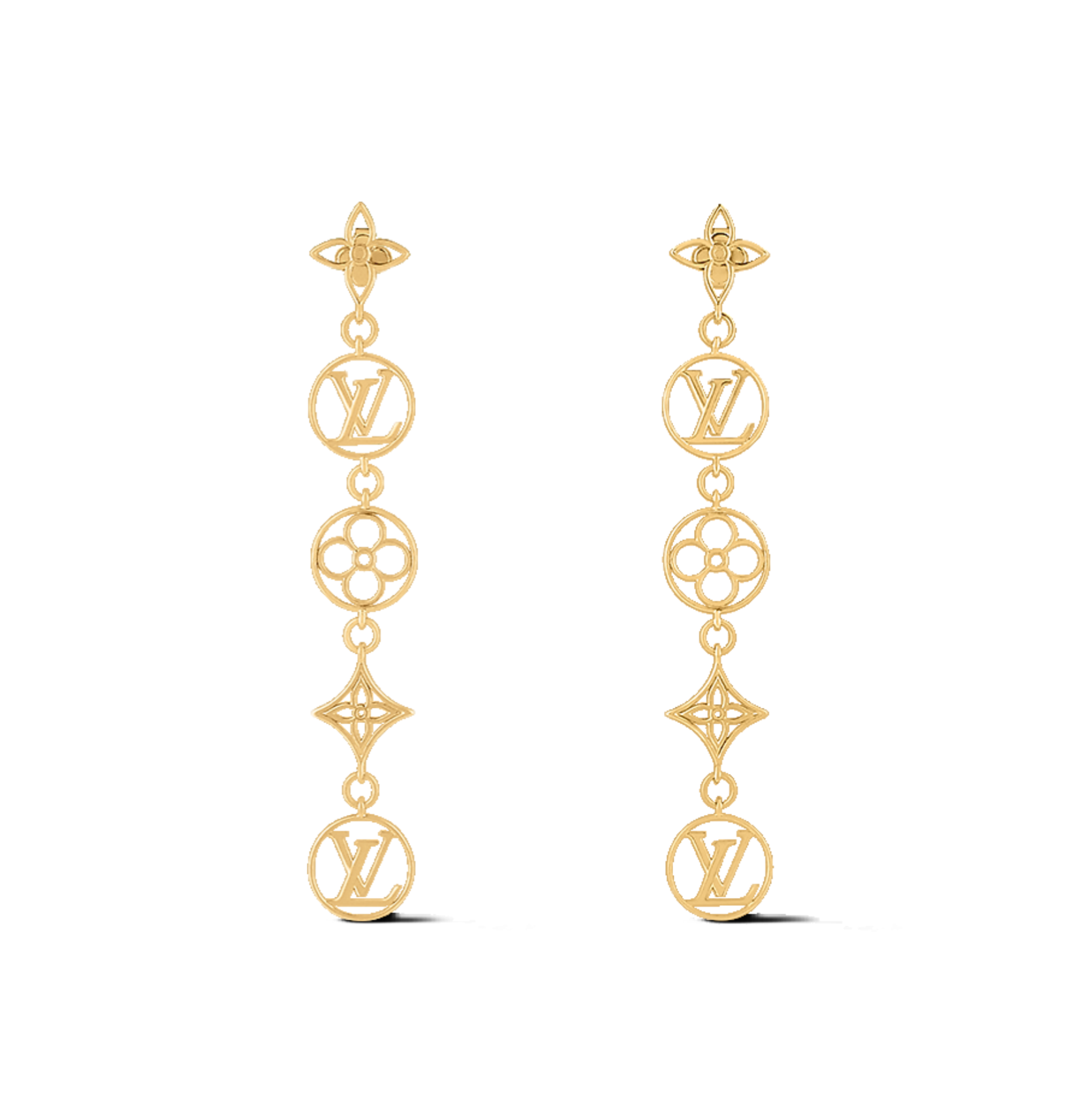 LVE115 L&V lace long drop earring - ccjewelryacc