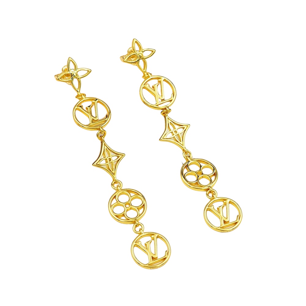 LVE115 L&V lace long drop earring - ccjewelryacc