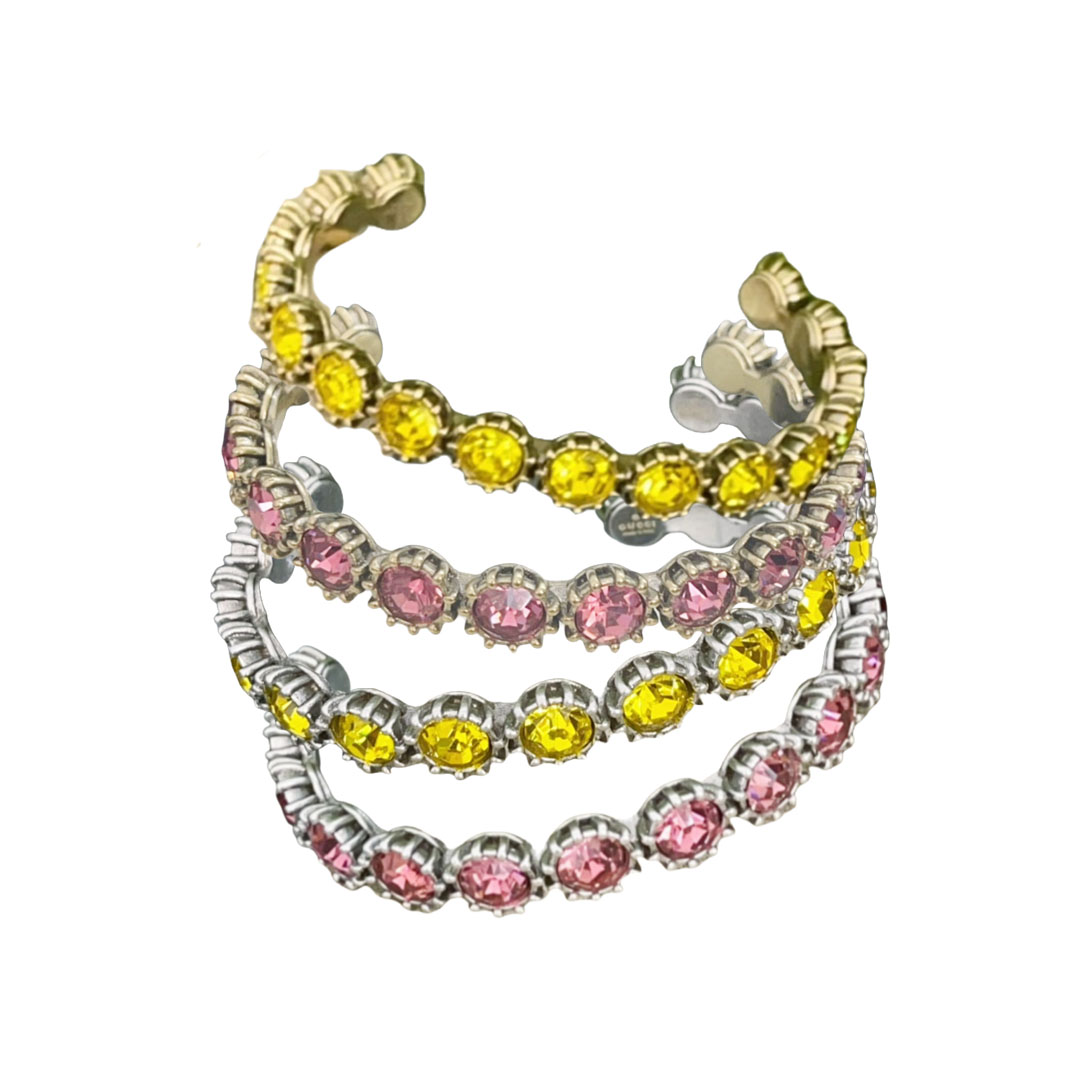 GGS009 GG rhinestone Bangle bracelet - ccjewelryacc