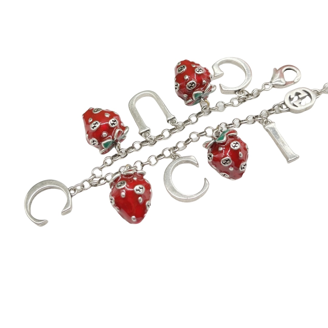 GGS013 GG strawberry charms bracelet 4 motif - ccjewelryacc