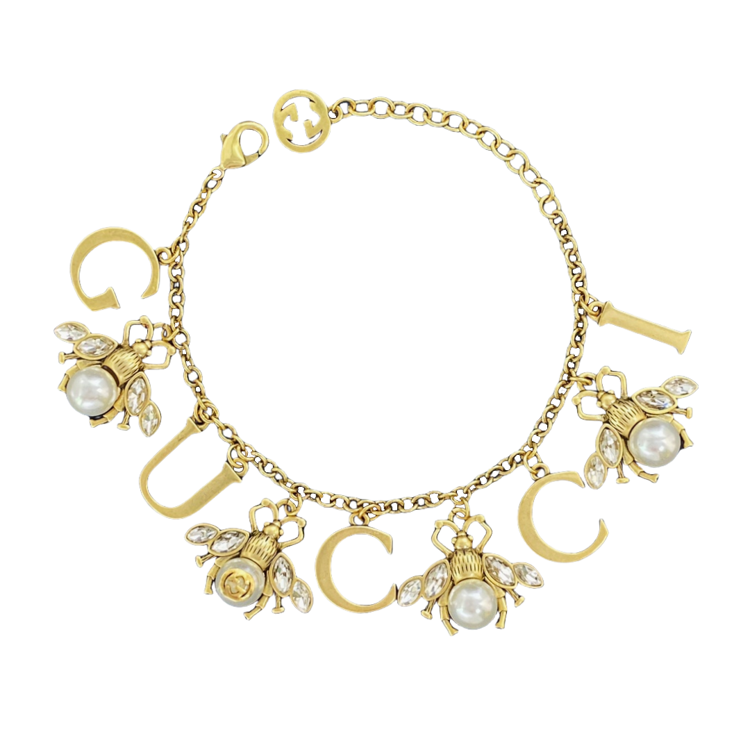 GGS024 Vintage gg bee charm bracelet - ccjewelryacc