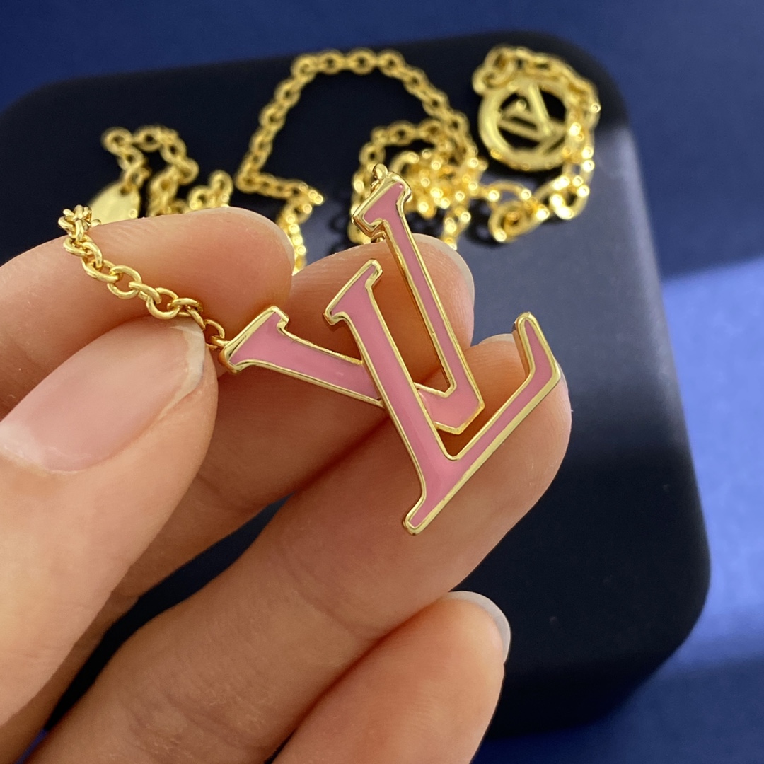 LVN034 VL ICONIC Enamel necklace - ccjewelryacc