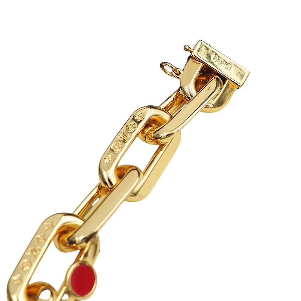 LVS048 LV x YK LV Edge Painted Dots Bracelet For men - ccfashionjewelry