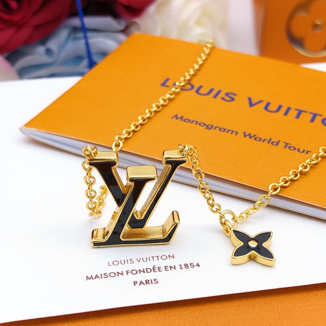 LVN034 VL ICONIC Enamel necklace - ccjewelryacc