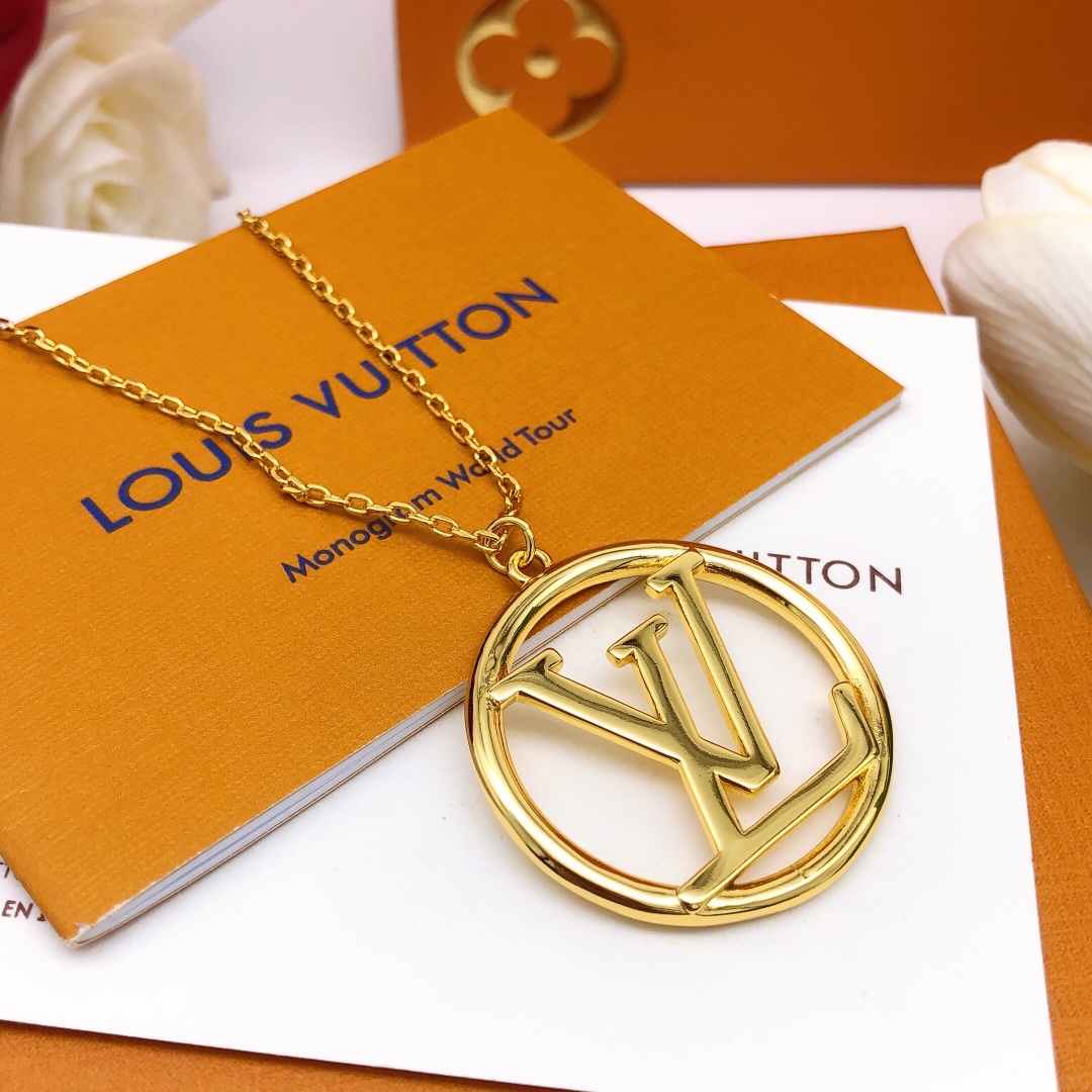 LVN029 lv iconic pendant necklace - ccjewelryacc