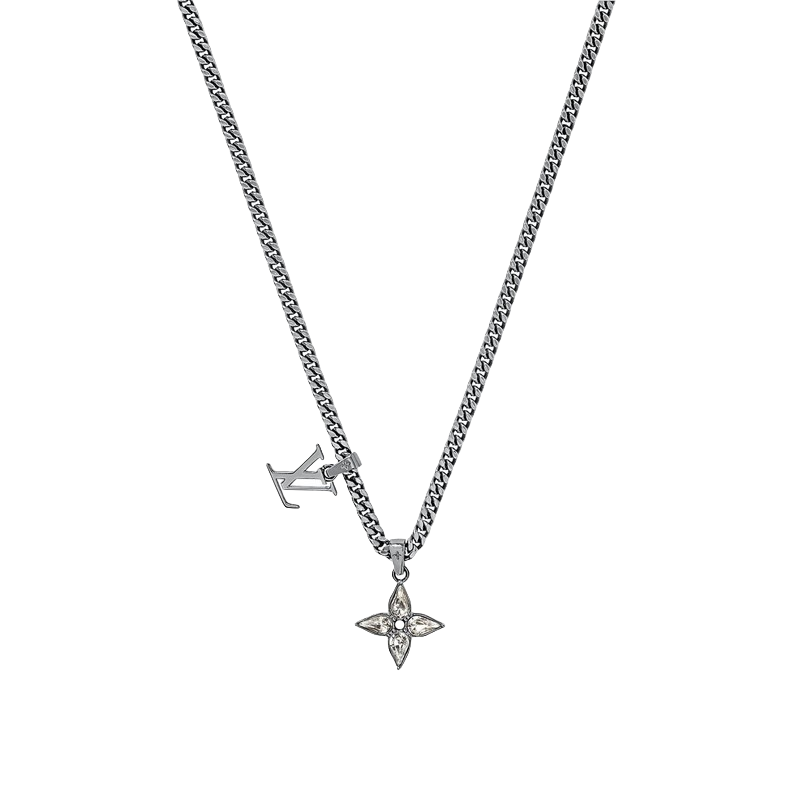 LVN056 LOUIS Flower Cut Necklace - ccjewelryacc