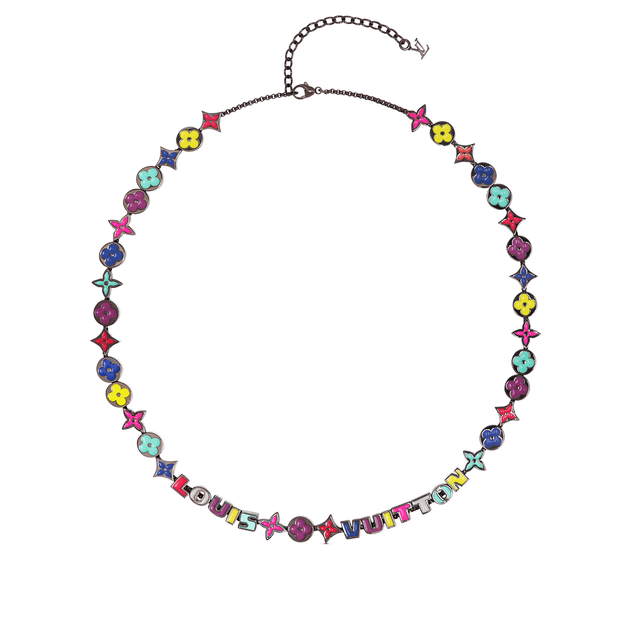 LVN043 louis Monogram party necklace - ccjewelryacc