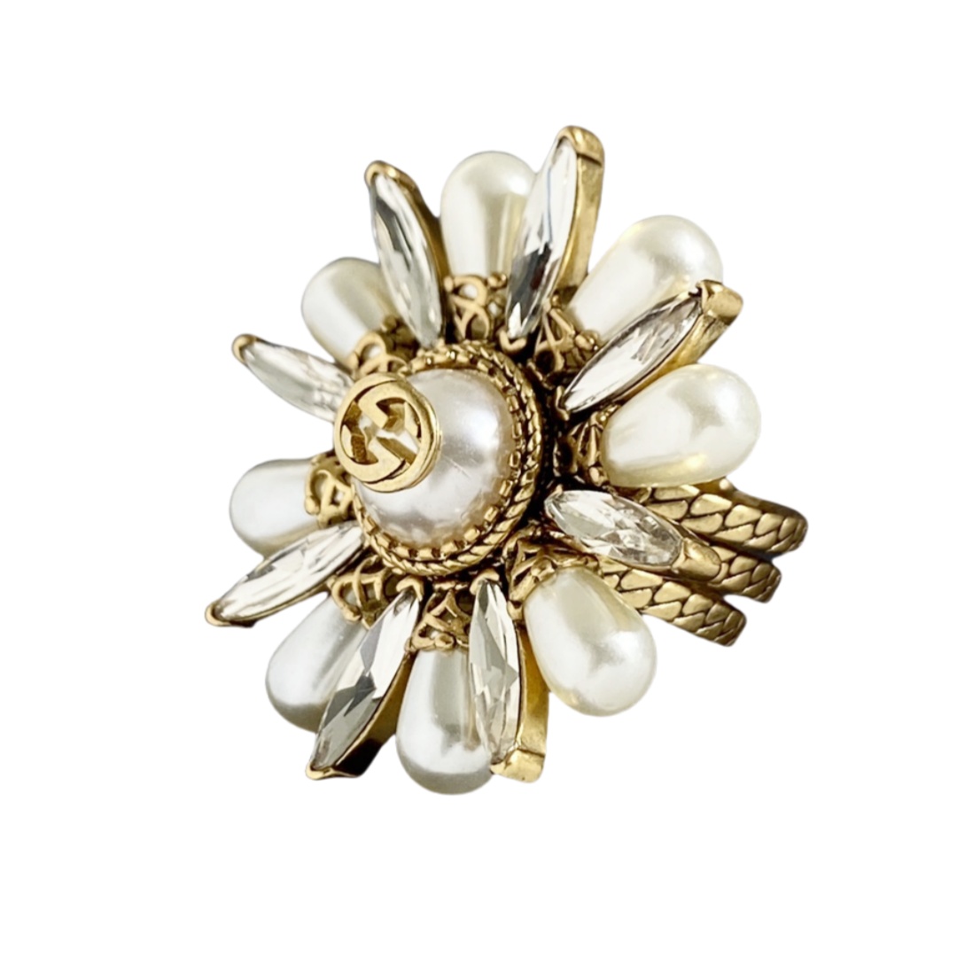 GGR013 GG LOVE Parade sunflower ring - ccjewelryacc