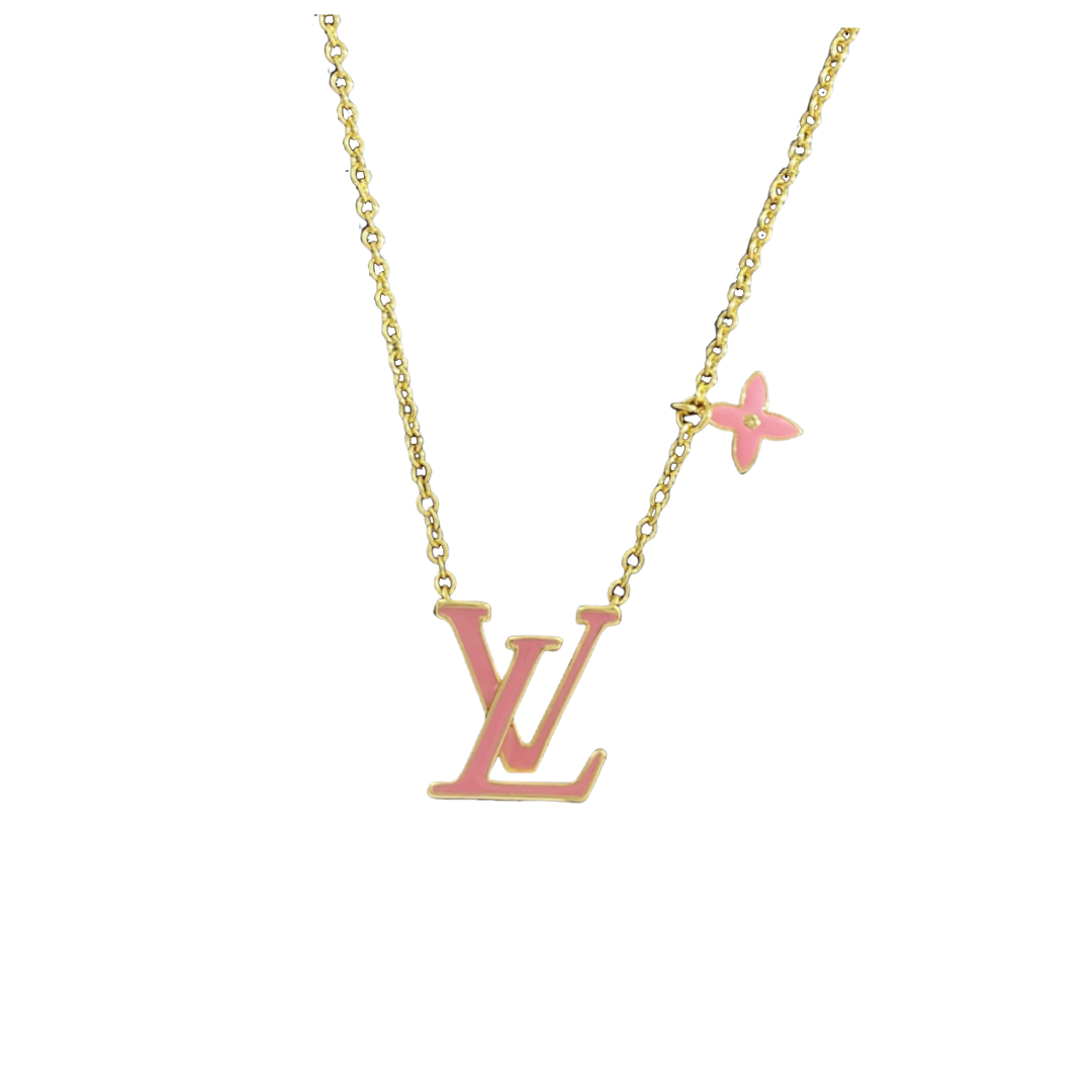 LVN034 VL ICONIC Enamel necklace - ccjewelryacc