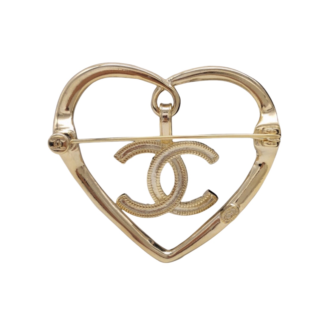 BCB117 CC Heart brooch - ccjewelryacc
