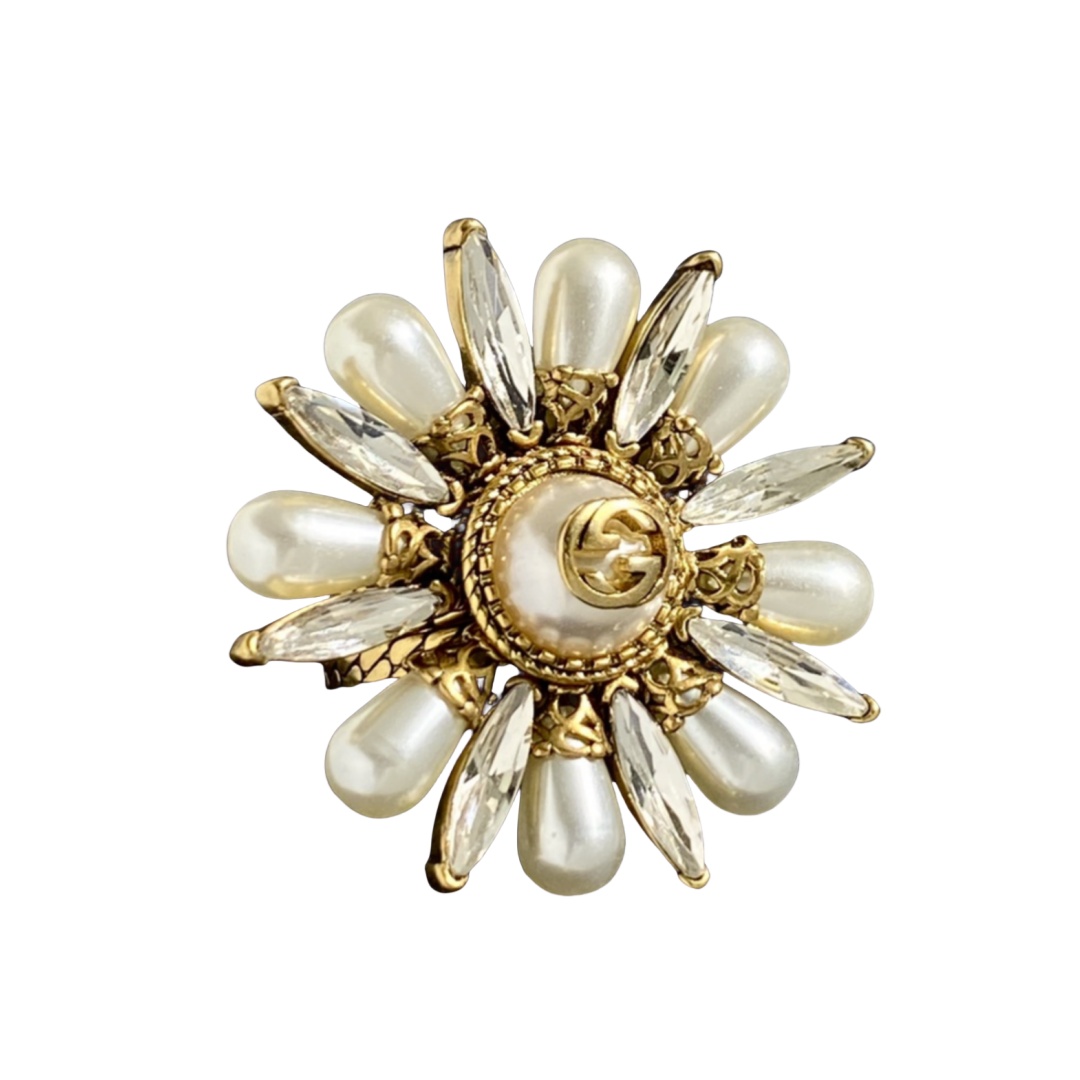 GGR013 GG LOVE Parade sunflower ring - ccjewelryacc