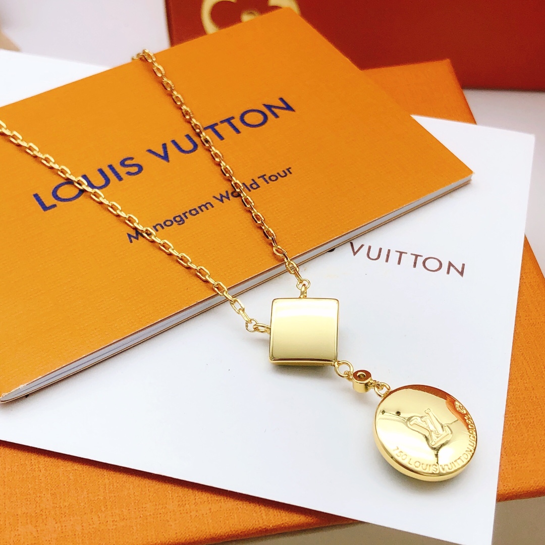 LVN027 louis mother of pearl blossom pendant necklace - ccjewelryacc