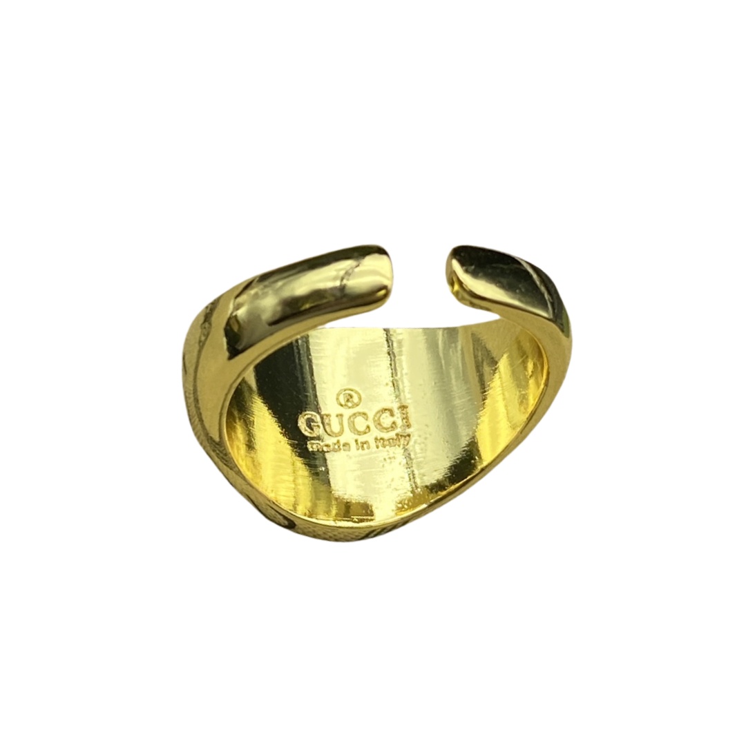 GGR010 Interlocking G Blondie enamel ring - ccjewelryacc