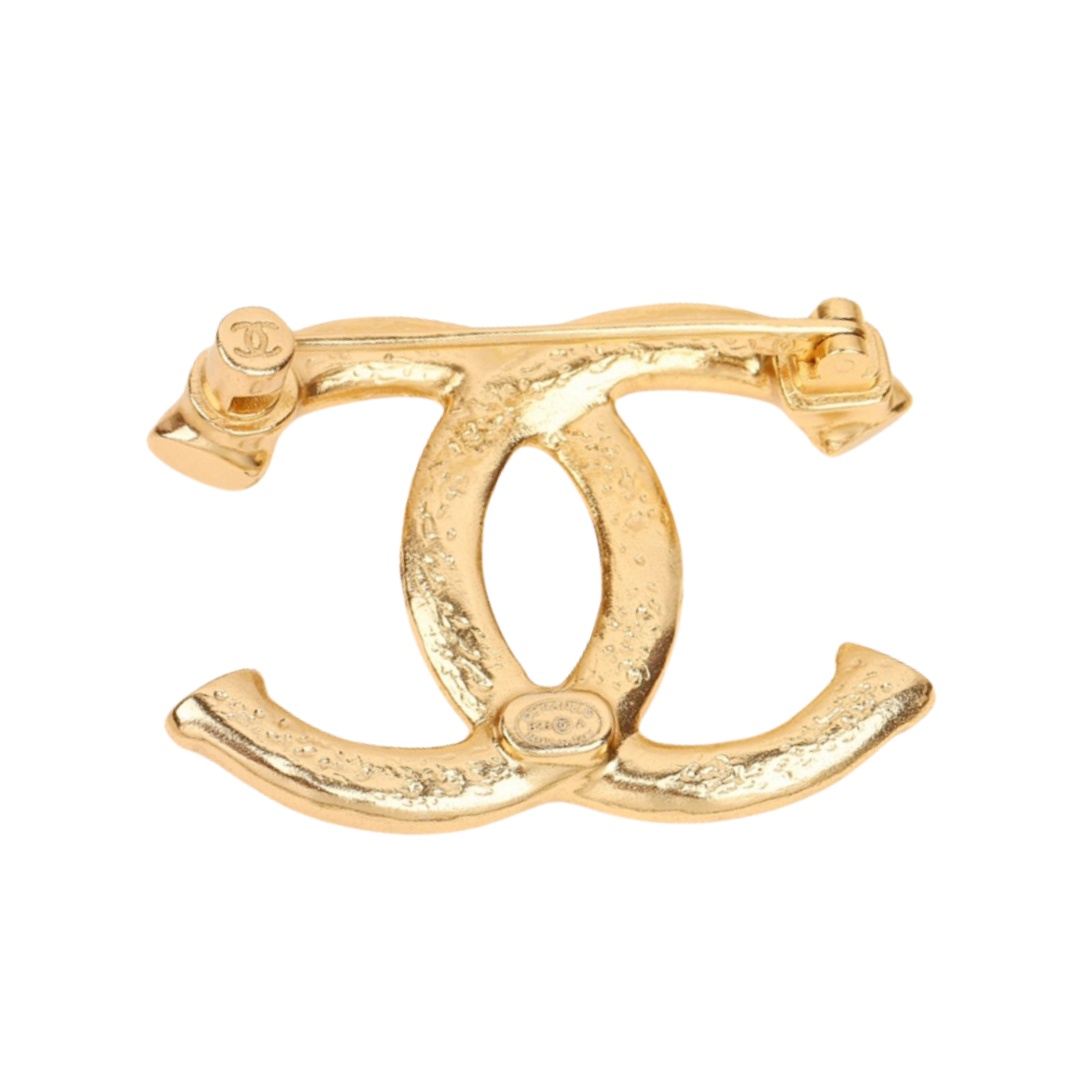 BCB283 Metiers d art Collection embossment CC logo brooch pin - ccjewelryacc