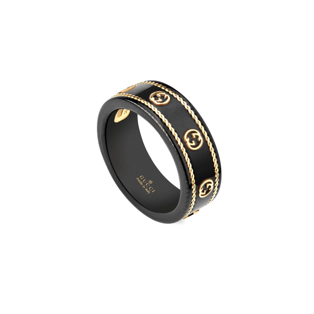GGR018 GG Icon ceramic ring - ccjewelryacc