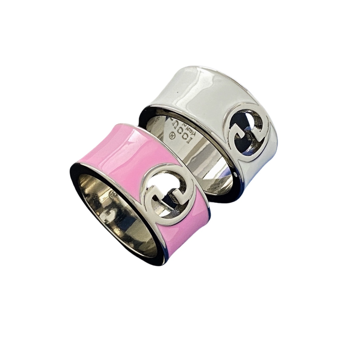 GGR015 Interlocking g enamel ring - ccjewelryacc