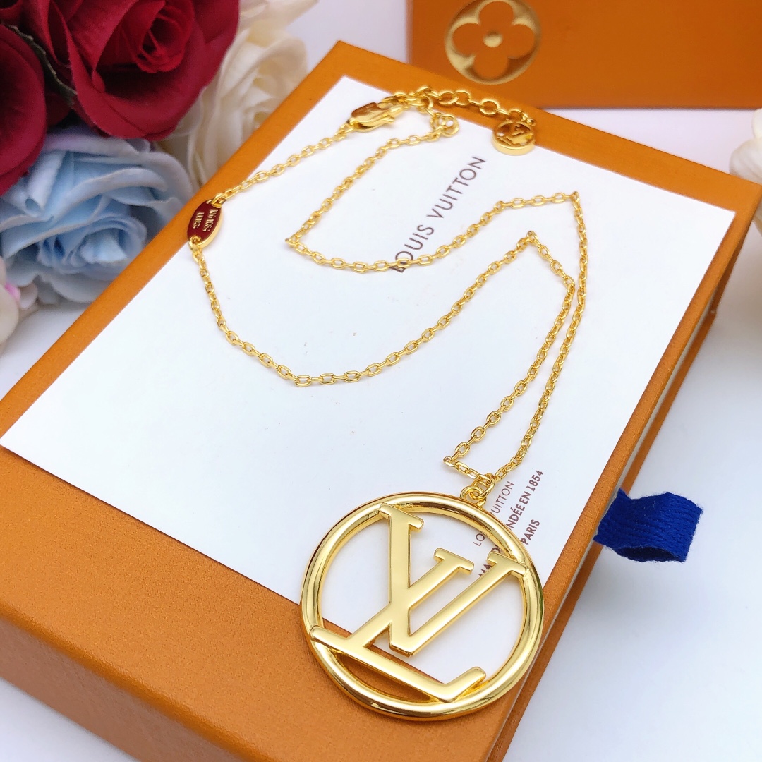 LVN029 lv iconic pendant necklace - ccjewelryacc