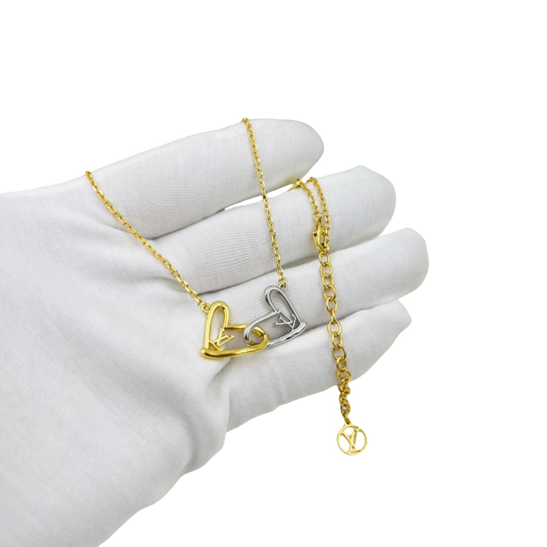 LVN040 Fall in love heart necklace - ccjewelryacc