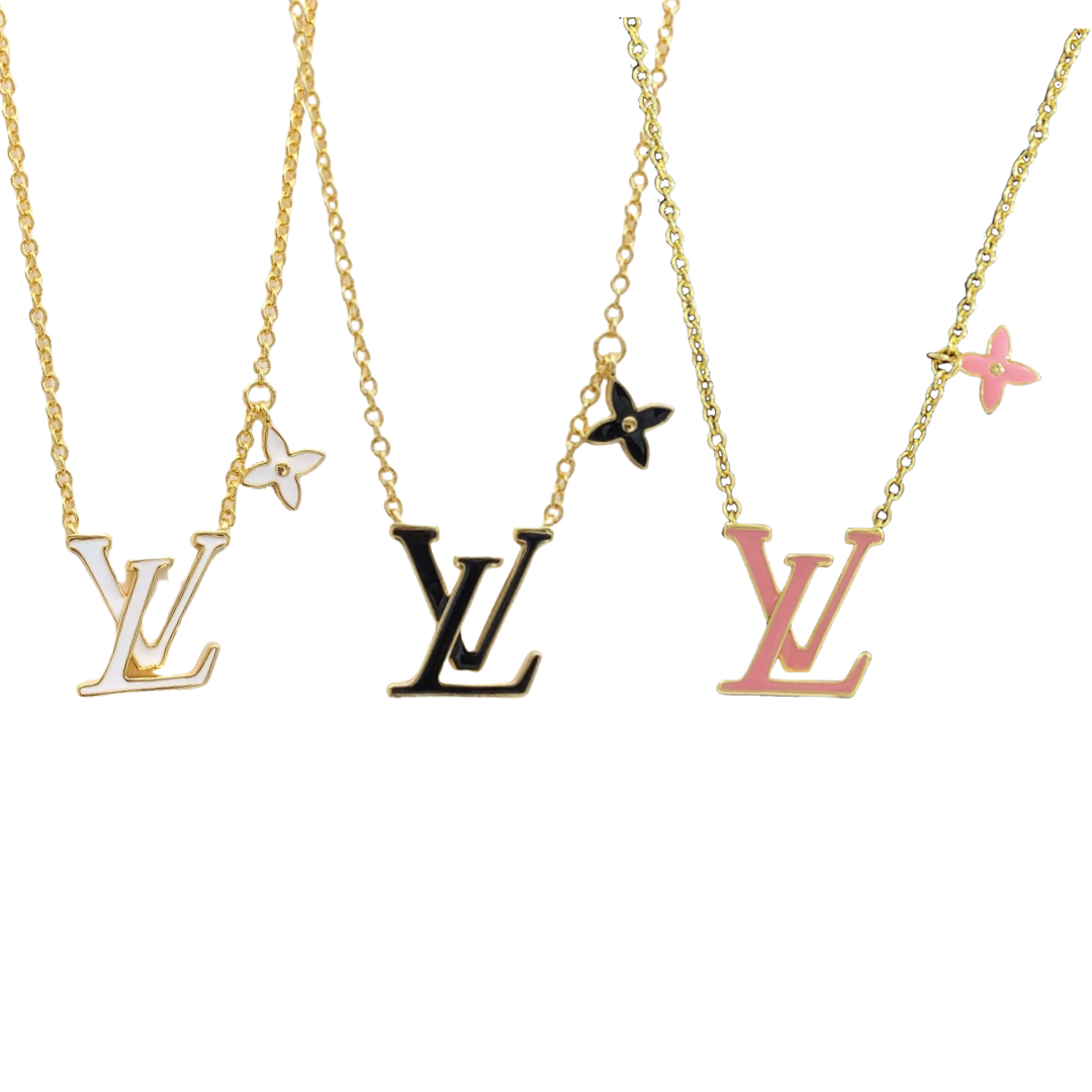 LVN034 VL ICONIC Enamel necklace - ccjewelryacc
