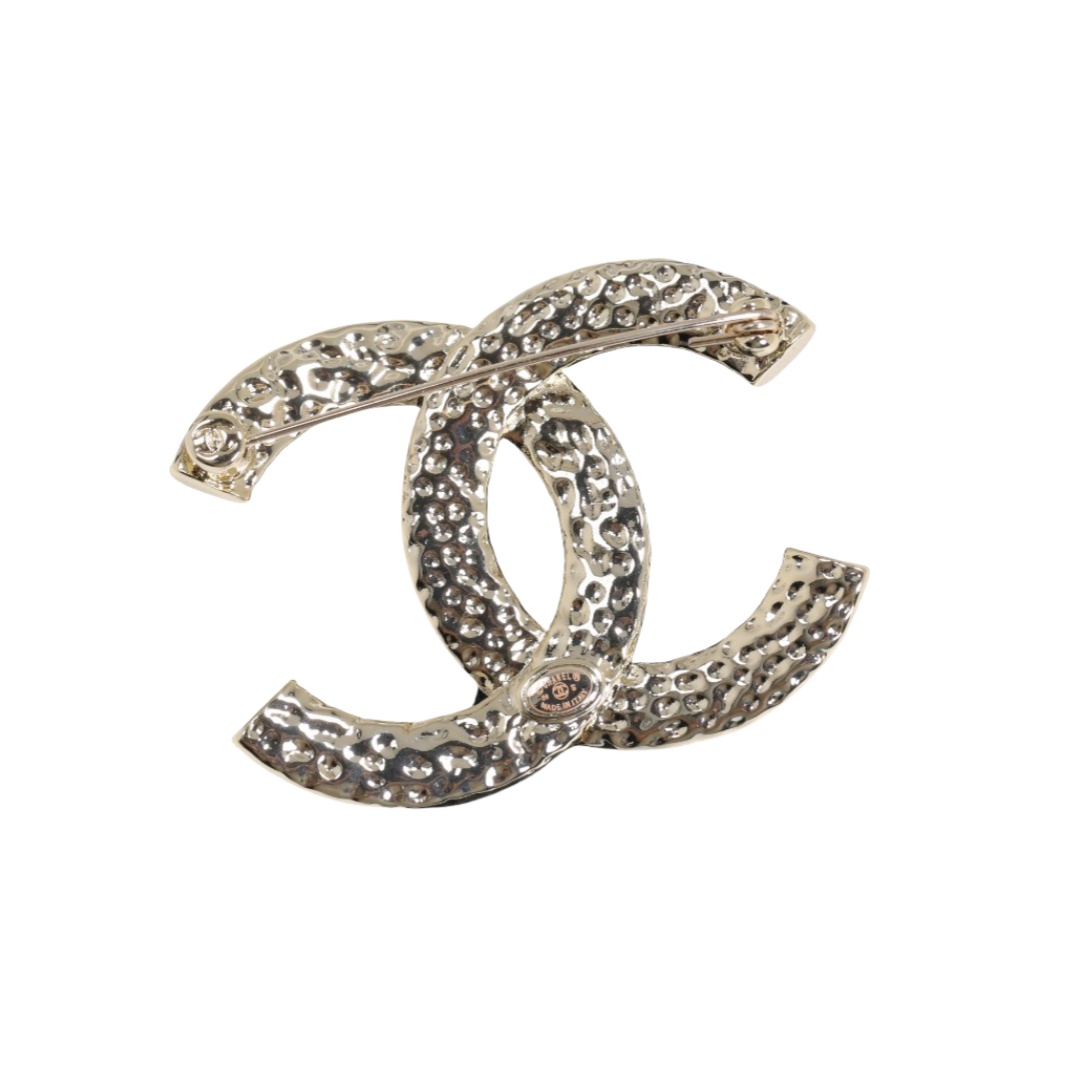 BCB329 24p black twisted enamel Coco cc Brooch Pins - ccjewelryacc