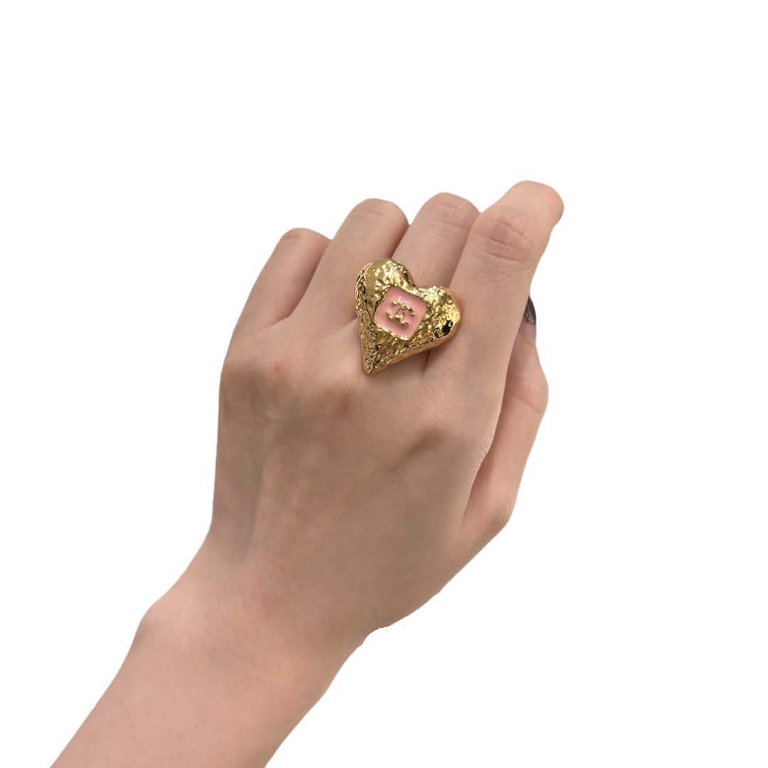 CCR051 23K  Magma Heart CC RING - ccjewelryacc