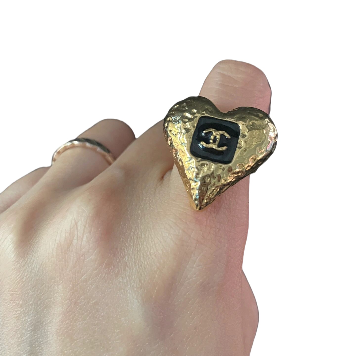 CCR051 23K  Magma Heart CC RING - ccjewelryacc