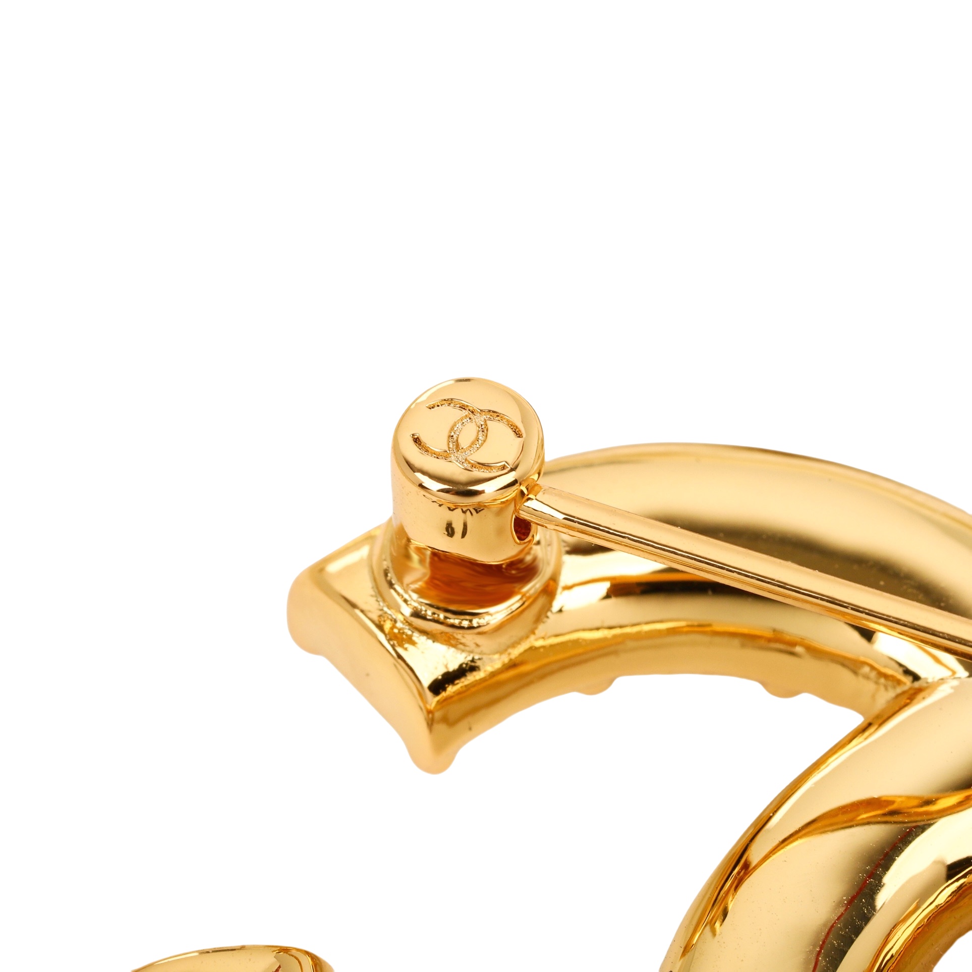 BCB398 24A Metiers d art Collection Pearl crystal cc logo brooch pin - ccjewelryacc