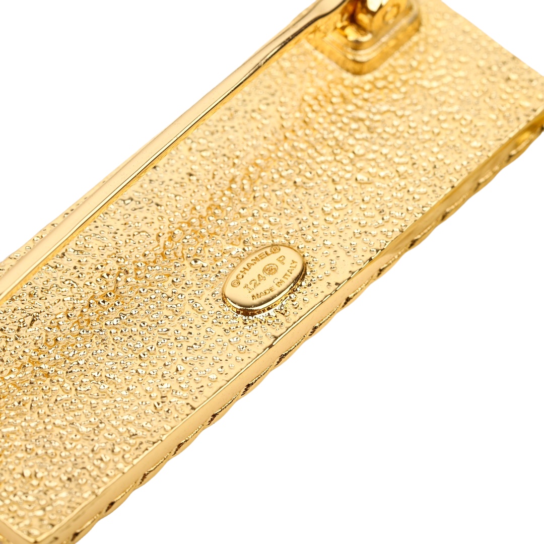 BCB306 Square Denim C H A N E L Letter brooch pin - ccjewelryacc