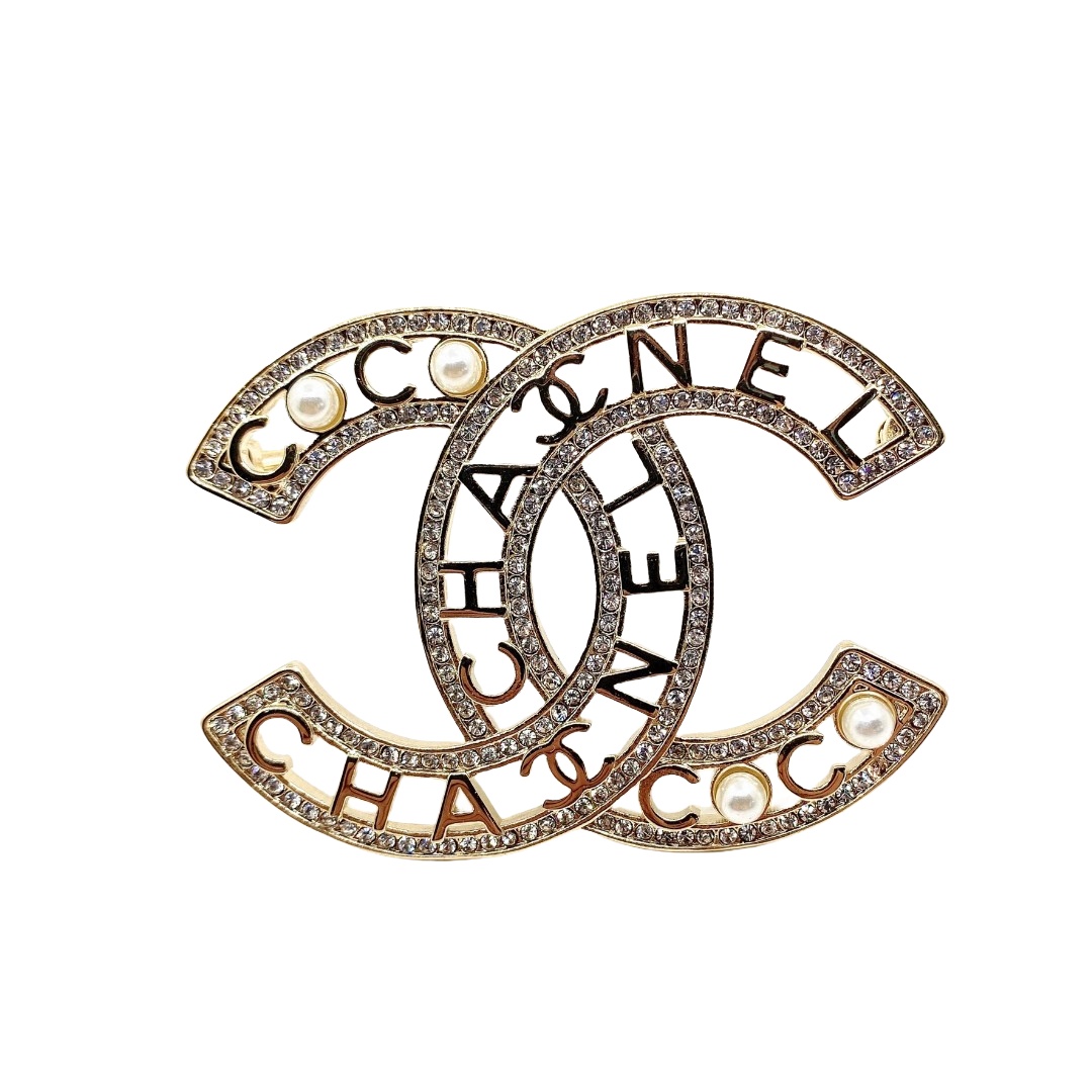 BCB065 CC Logo brooch pines - ccjewelryacc