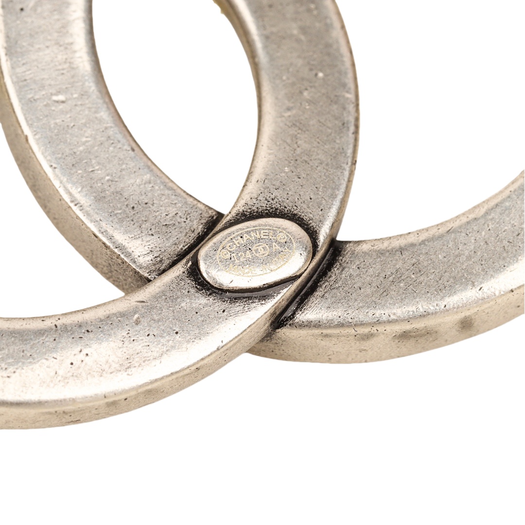 BCB383 24A Métiers d’art Collection Metal Swarovski crystal CC brooch pin - ccjewelryacc