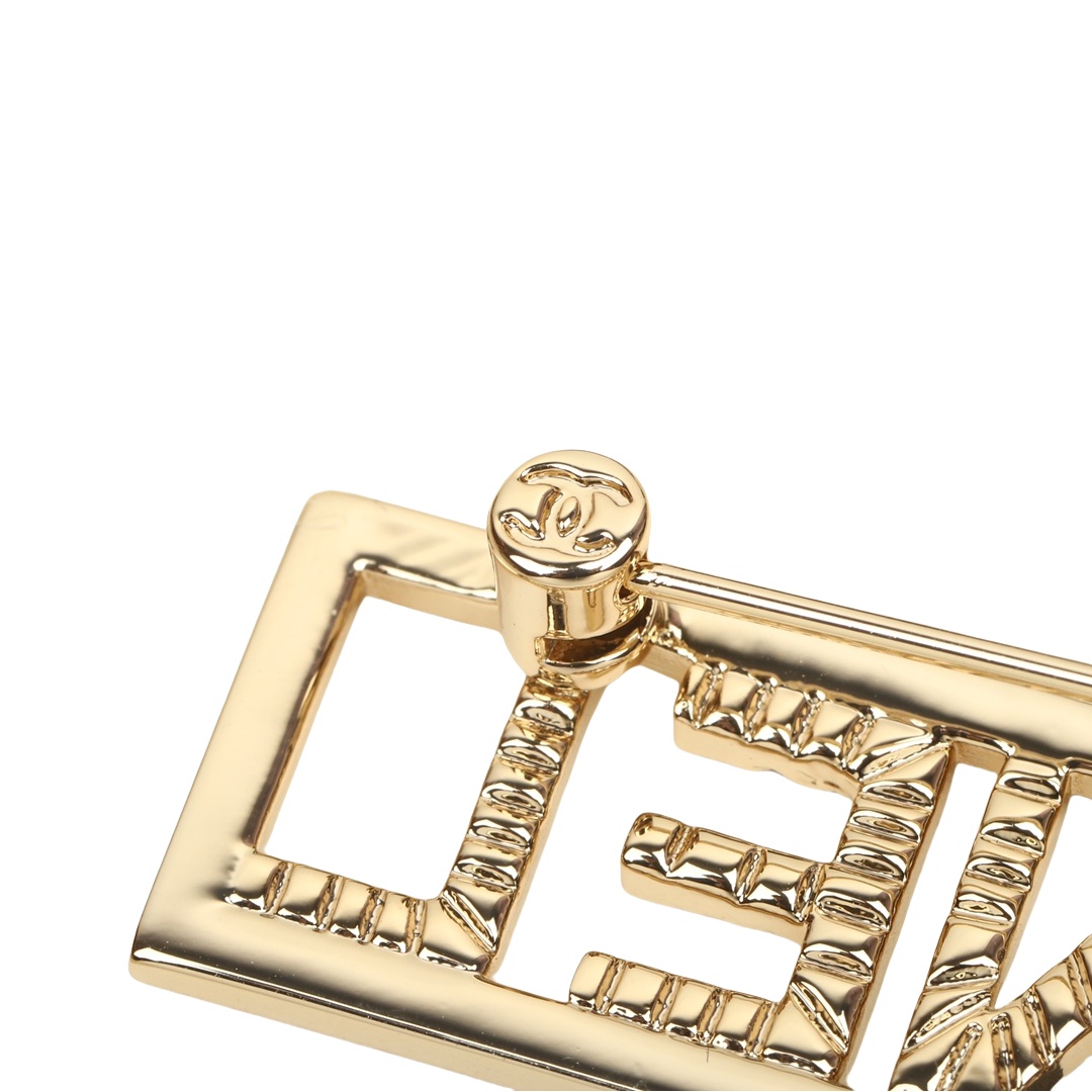 BCB418 23S rectangle Swarovski crystal letter brooch pin - ccjewelryacc