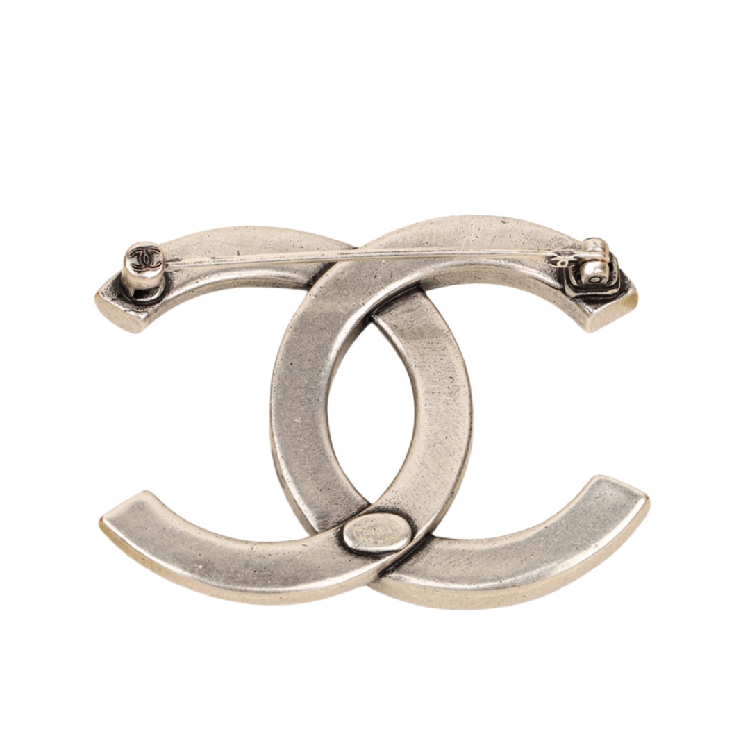 BCB383 24A Métiers d’art Collection Metal Swarovski crystal CC brooch pin - ccjewelryacc