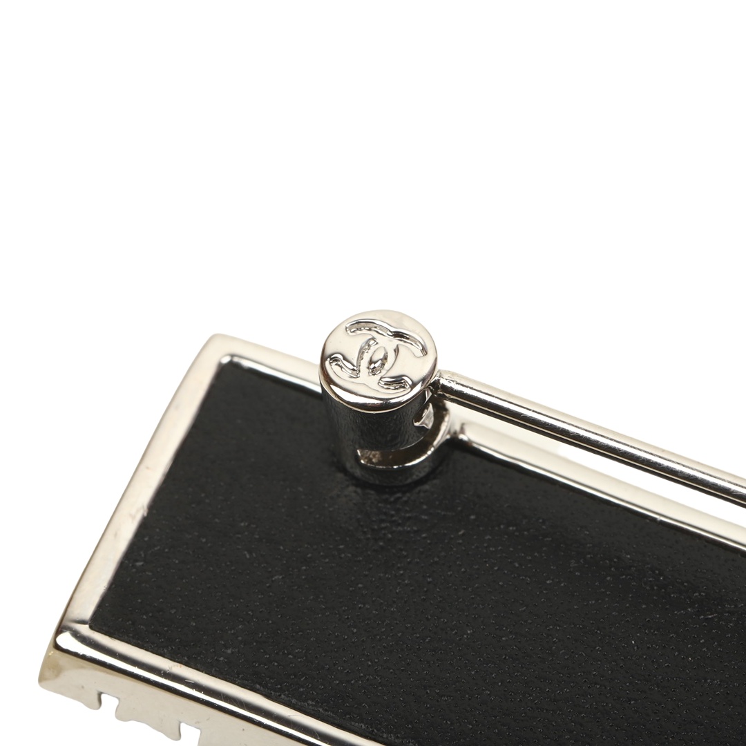 BCB418 23S rectangle Swarovski crystal letter brooch pin - ccjewelryacc