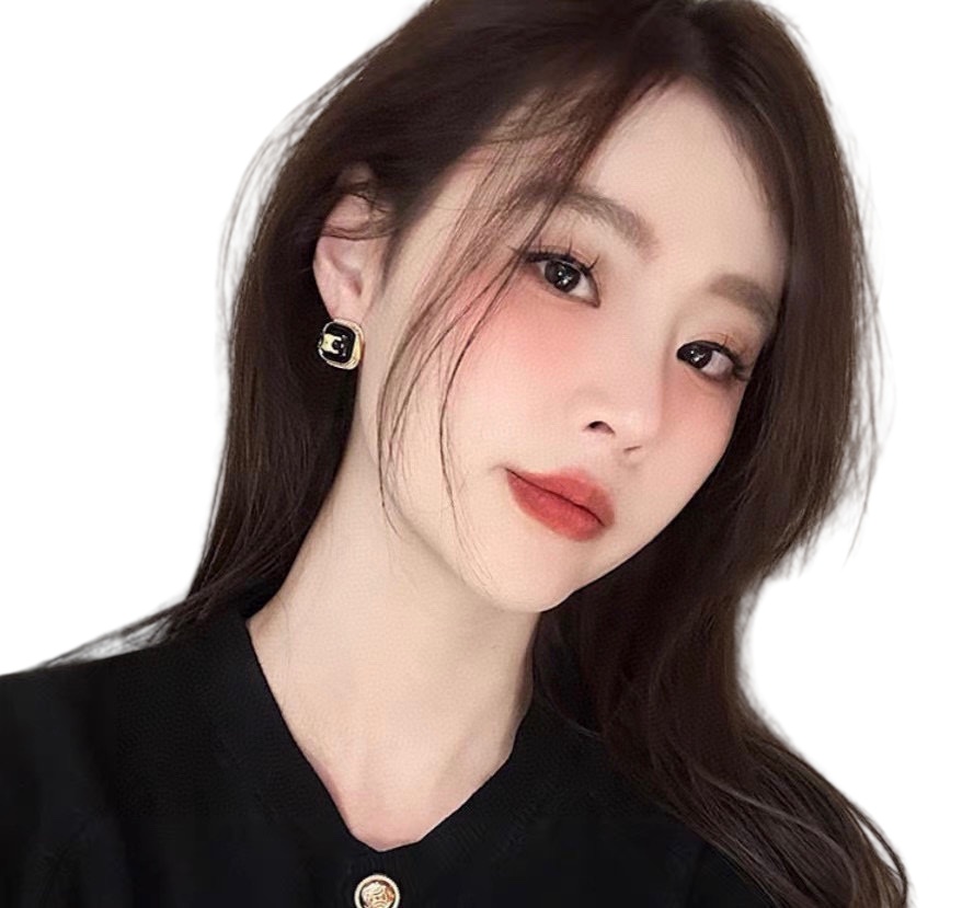 CLE080 Ciline Act de Triomphe enamel Iconic stud earring - ccjewelryacc