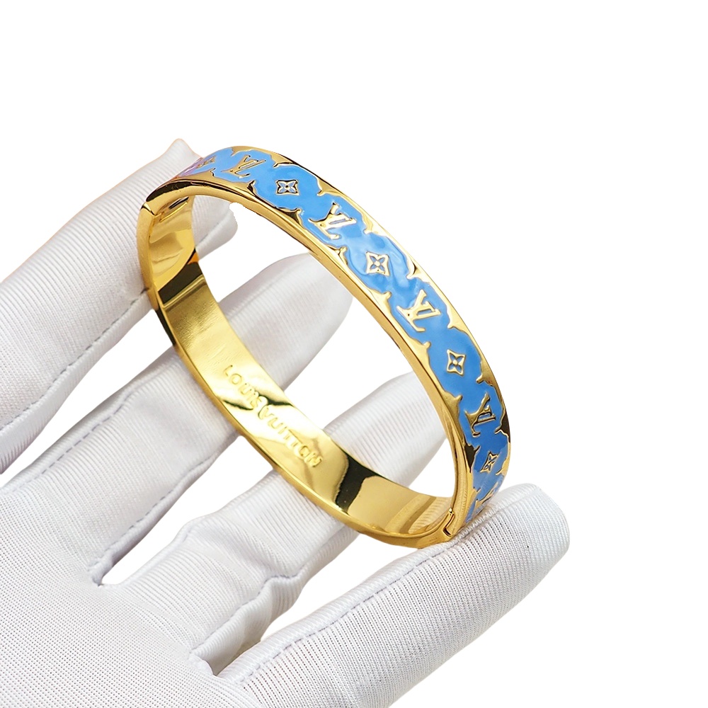 LVS049 Metal Nanogram Enamel bracelet For men women - ccjewelryacc