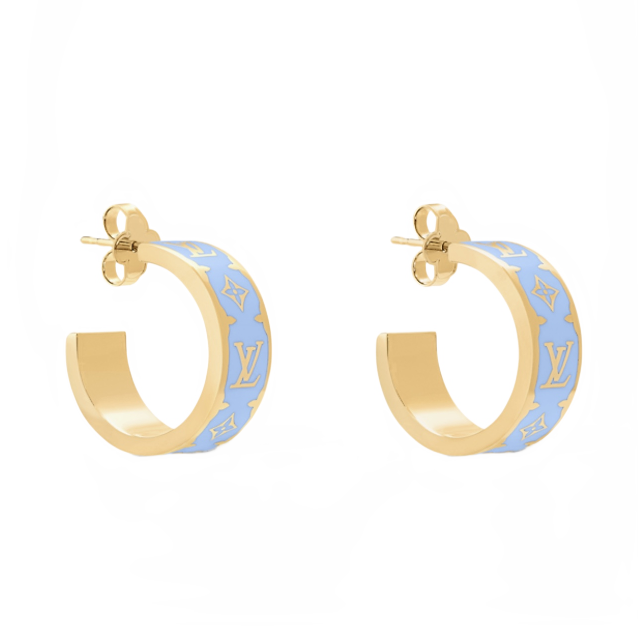 LVE062 Metal Nanogram Enamel Earrings - ccjewelryacc