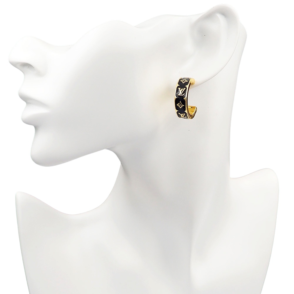 LVE062 Metal Nanogram Enamel Earrings - ccjewelryacc