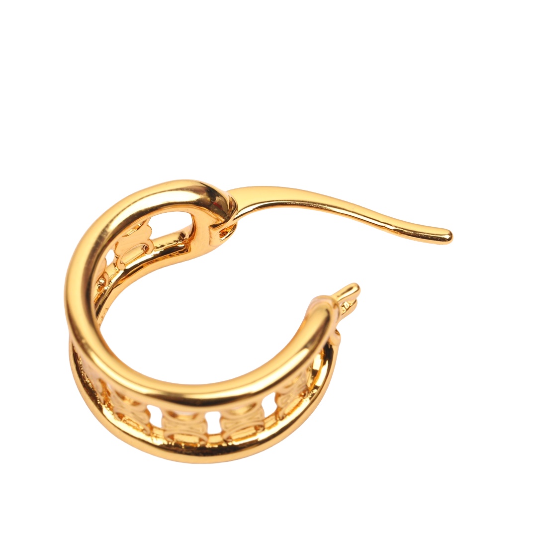 CLE016 Triomphe Hook earrings in metal - ccjewelryacc