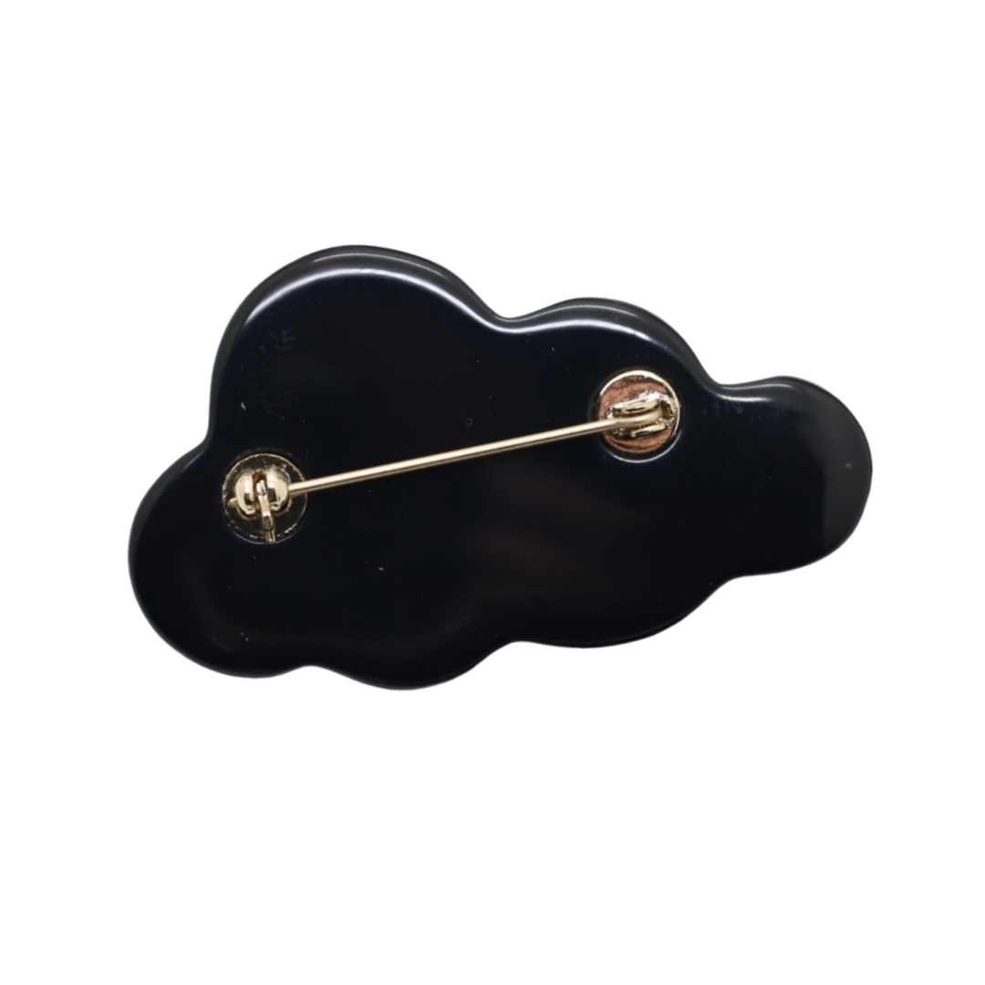 BCB258 Acrylic Cloud star rhinestone brooch pin - ccjewelryacc