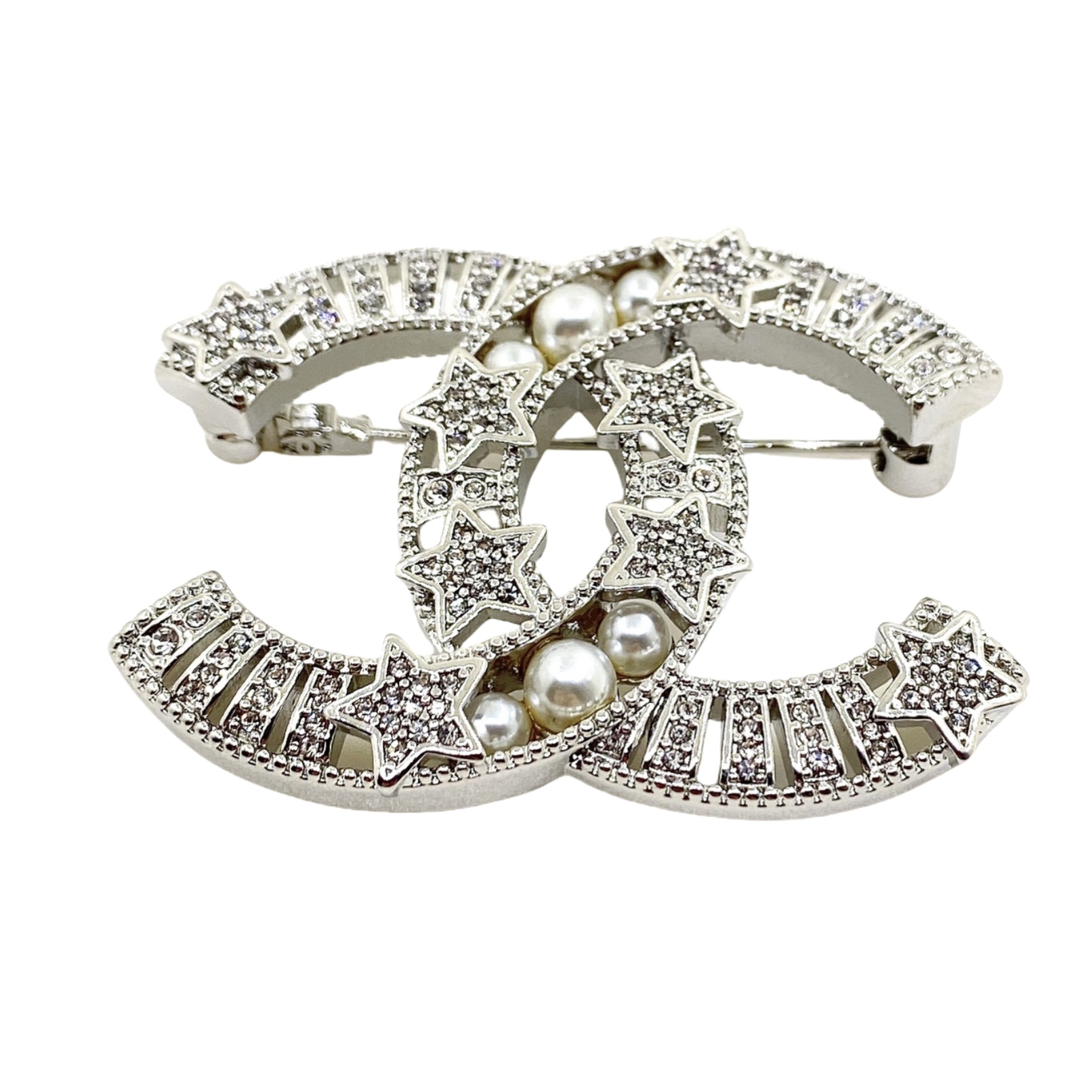 BCB019 Star CC logo brooch pin - ccjewelryacc