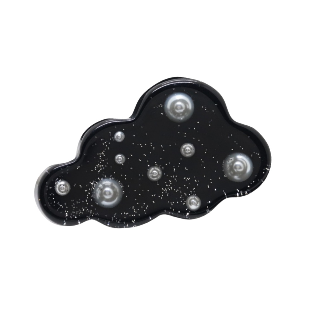 BCB258 Acrylic Cloud star rhinestone brooch pin - ccjewelryacc