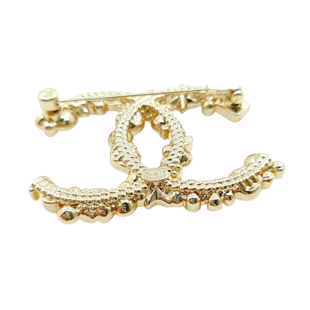 BCB068 Metal crystal pearl perfume bottle star clover flower multielement CC brooch pines - ccjewelryacc