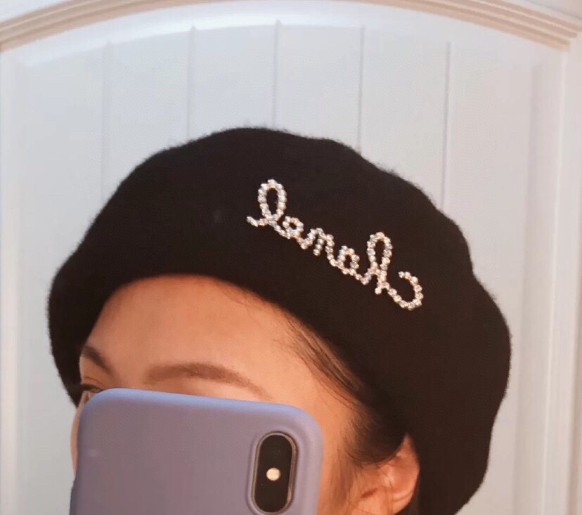 BCB151  Pearl and crystal C H A N E L Letter brooch pin - ccjewelryacc