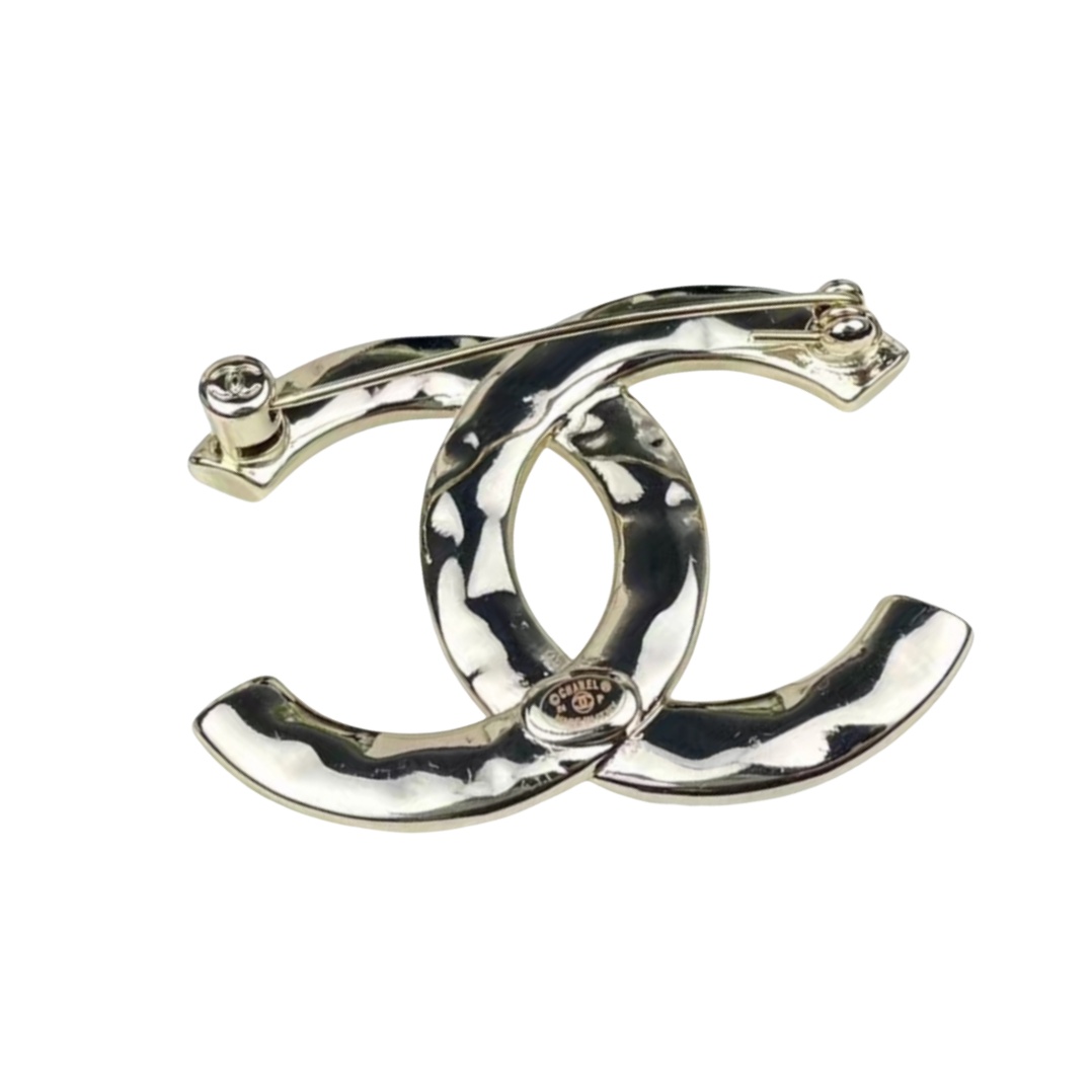 BCB312 24S metal crystal CC brooch - ccjewelryacc
